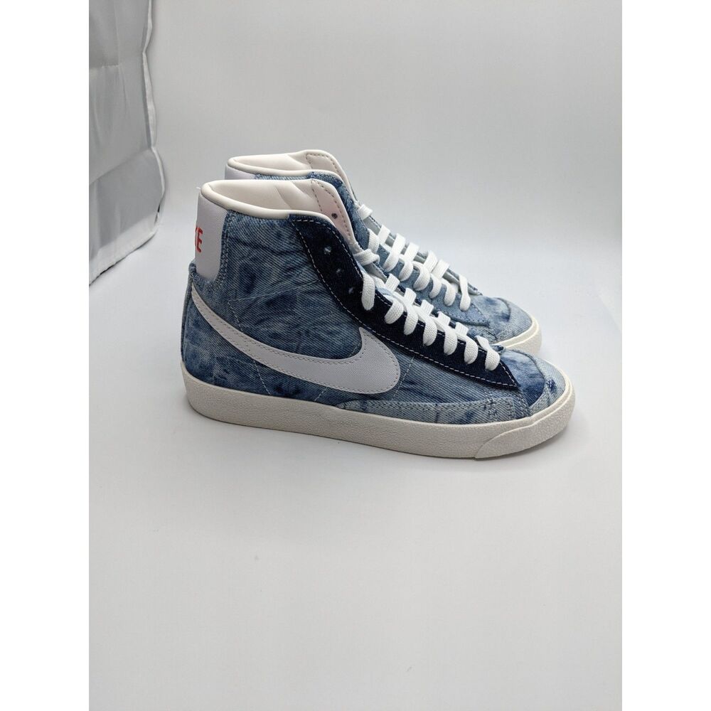 Nike Blazer Mid 'Tie-Dye Denim' Blue White - Picture 2 of 9